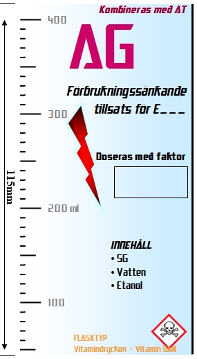 H=12,5 cm & B=6,8 cm gällande Vitamin Well