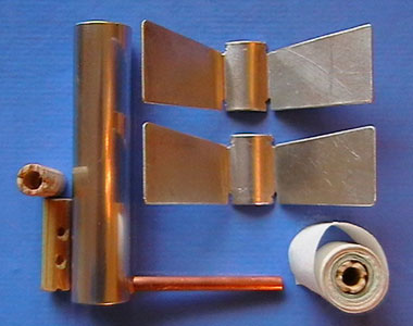 Disassembled burner