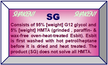 A label for G+ when the substance shall be stored in a bottle. H=5 cm & B=8.3 cm