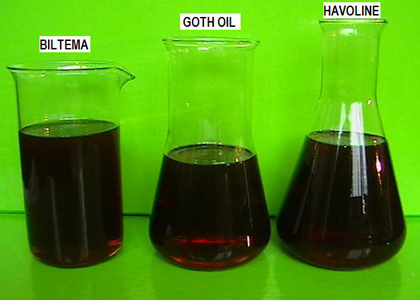 three different oils